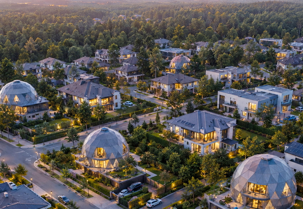 GEODOMAS kupolinio namo eksterjeras – geodomas stikliniai namai 41 1