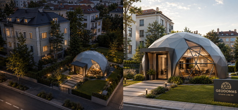 Wnętrze premium domu/studia GEODOMAS 80 m²