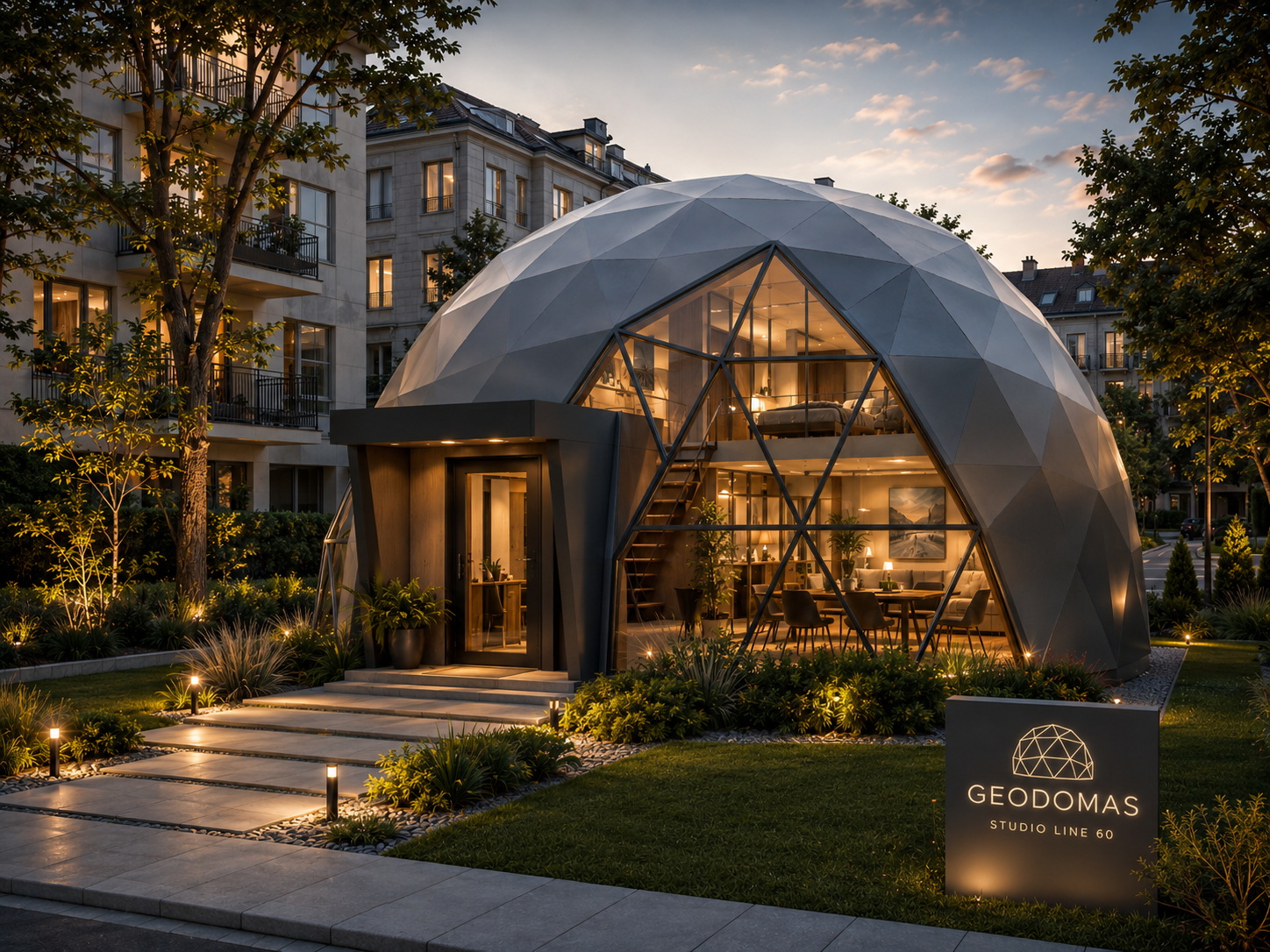 GEODOMAS Forest Dome District vizualas